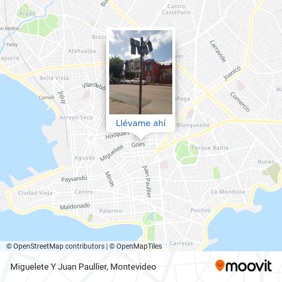 Mapa de Miguelete Y Juan Paullier