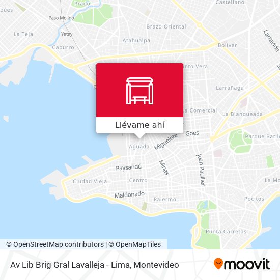 Mapa de Av Lib Brig Gral Lavalleja - Lima