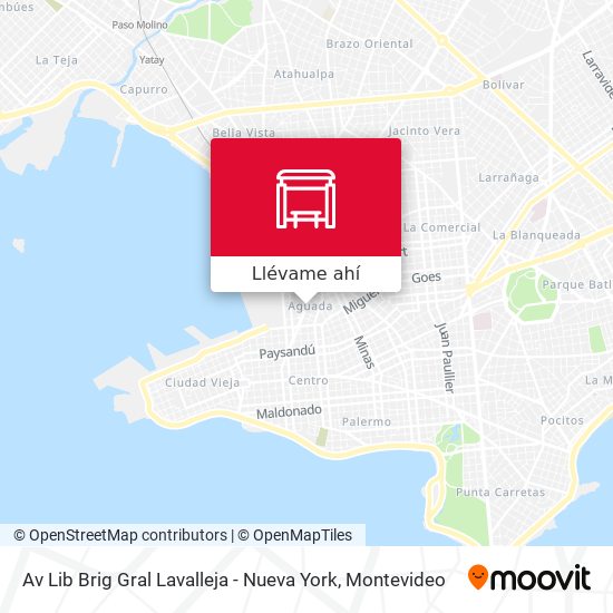 Mapa de Av Lib Brig Gral Lavalleja - Nueva York