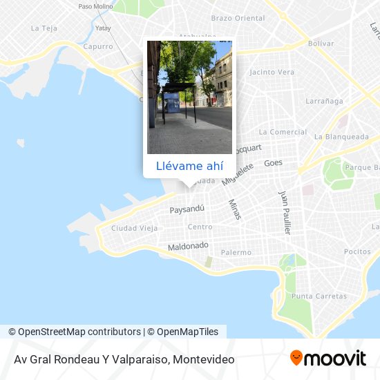Mapa de Av Gral Rondeau Y Valparaiso