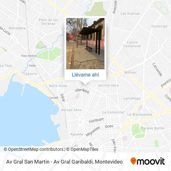 Mapa de Av Gral San Martin - Av Gral Garibaldi