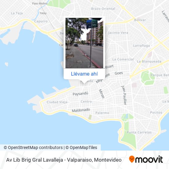Mapa de Av Lib Brig Gral Lavalleja - Valparaiso