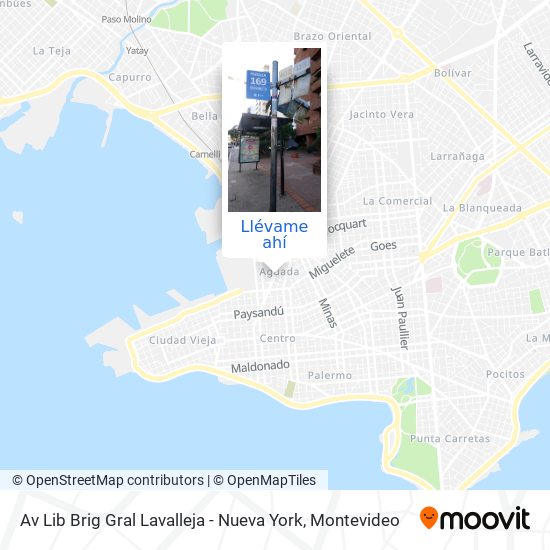 Mapa de Av Lib Brig Gral Lavalleja - Nueva York