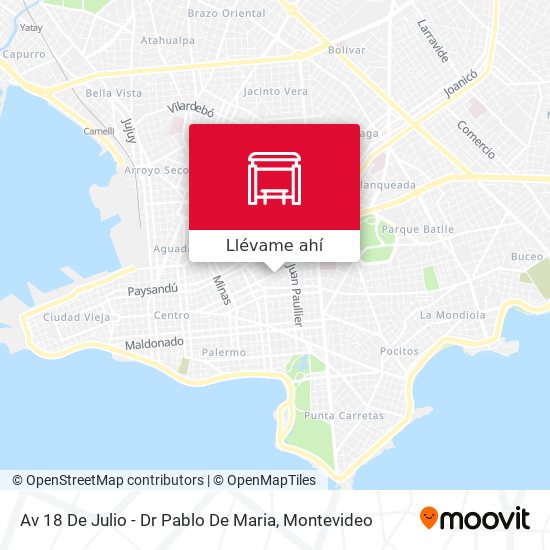 Mapa de Av 18 De Julio - Dr Pablo De Maria