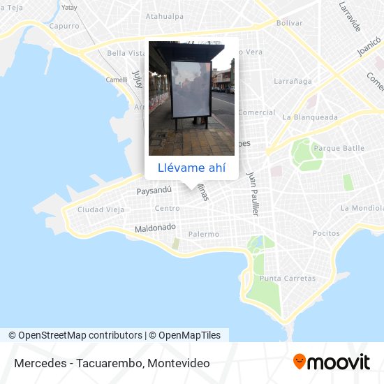 Mapa de Mercedes - Tacuarembo