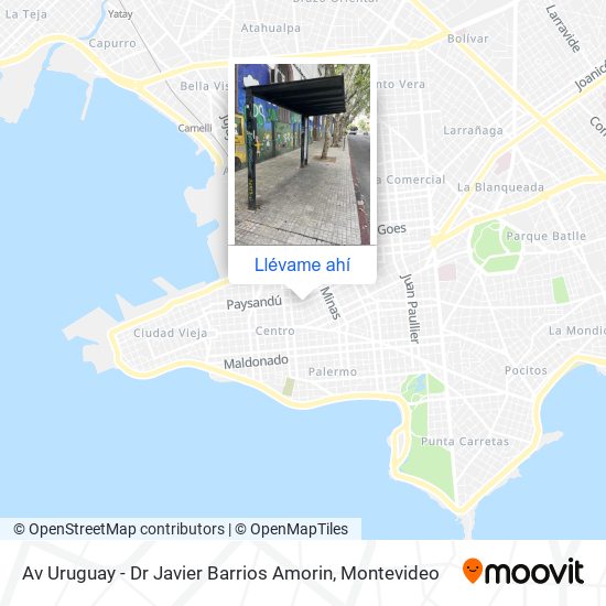 Mapa de Av Uruguay - Dr Javier Barrios Amorin