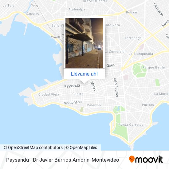Mapa de Paysandu - Dr Javier Barrios Amorin