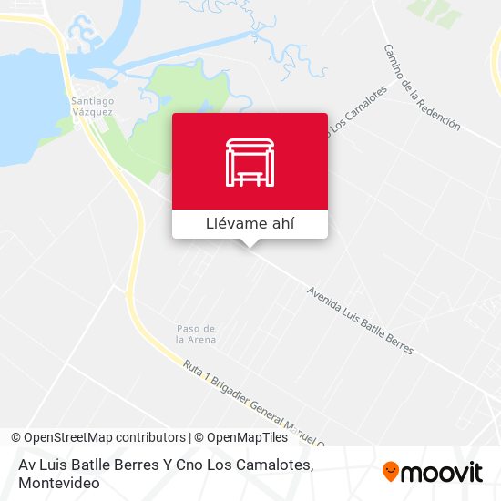 Mapa de Av Luis Batlle Berres Y Cno Los Camalotes