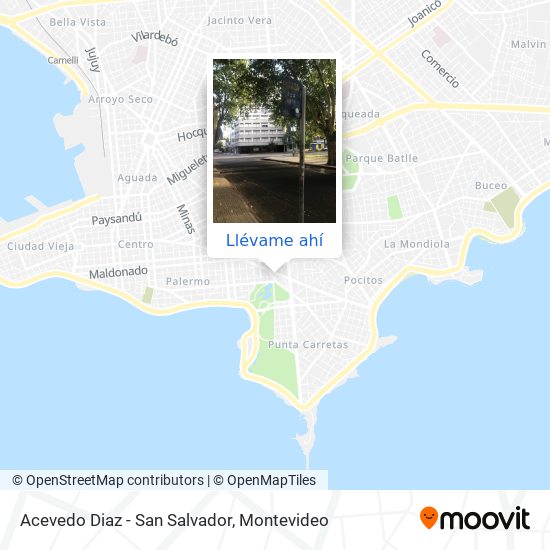 Mapa de Acevedo Diaz - San Salvador