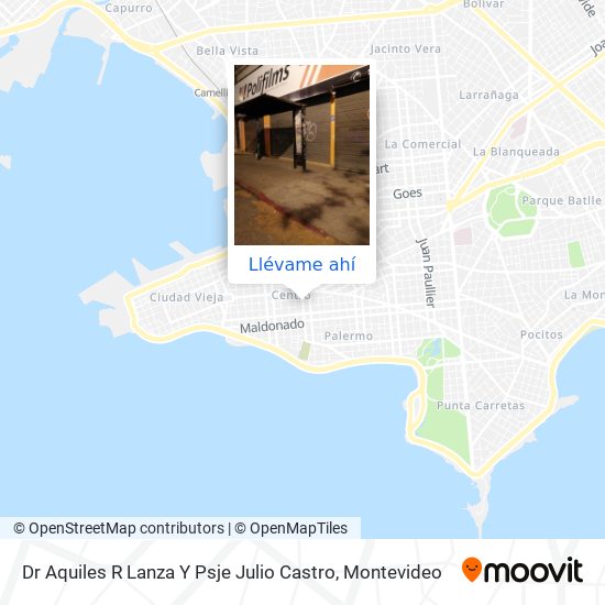 Mapa de Dr Aquiles R Lanza Y Psje Julio Castro