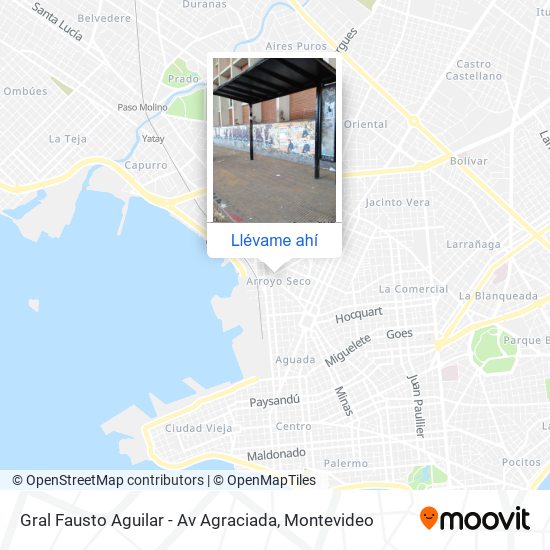 Mapa de Gral Fausto Aguilar - Av Agraciada