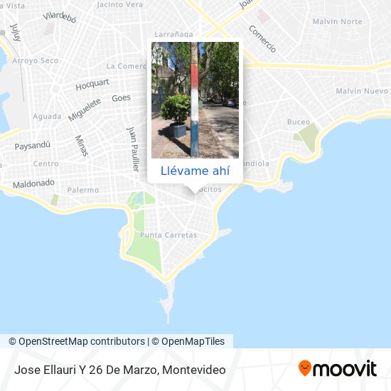 Mapa de Jose Ellauri Y 26 De Marzo
