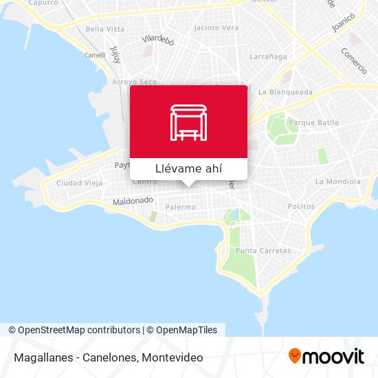 Mapa de Magallanes - Canelones