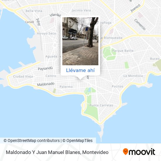 Mapa de Maldonado Y Juan Manuel Blanes