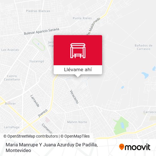 Mapa de Maria Manrupe Y Juana Azurduy De Padilla