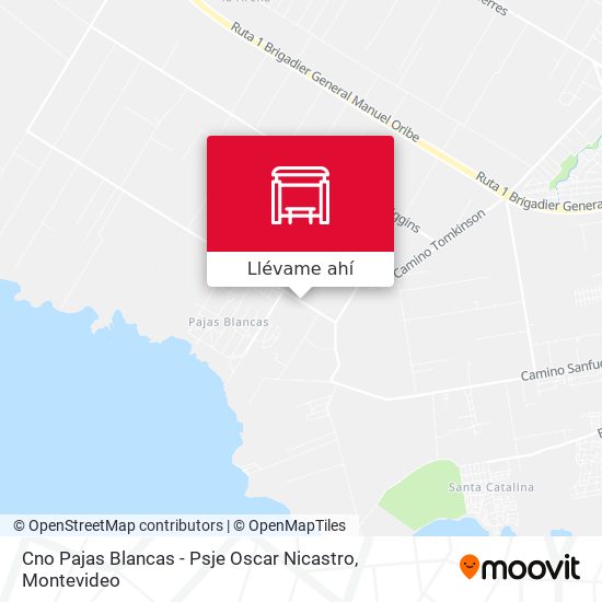 Mapa de Cno Pajas Blancas - Psje Oscar Nicastro