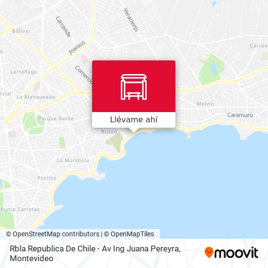 Mapa de Rbla Republica De Chile - Av Ing Juana Pereyra