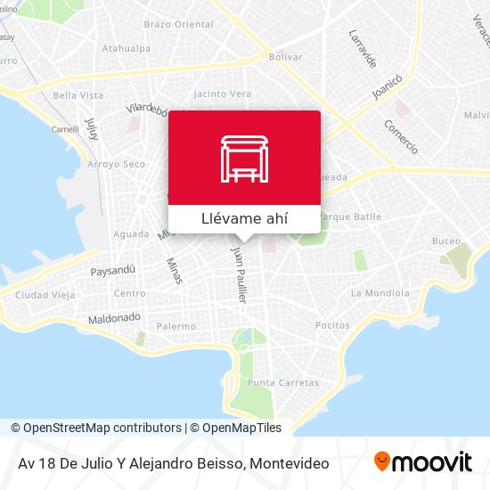 Mapa de Av 18 De Julio Y Alejandro Beisso