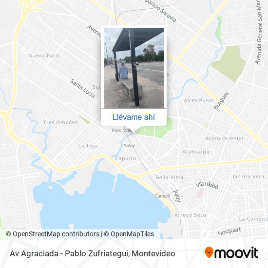 Mapa de Av Agraciada - Pablo Zufriategui