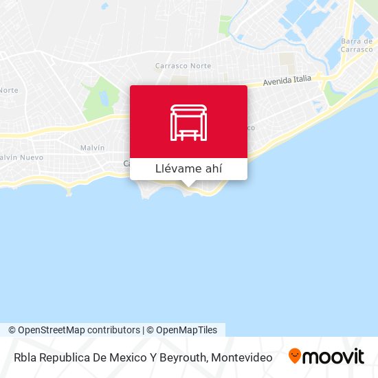 Mapa de Rbla Republica De Mexico Y Beyrouth