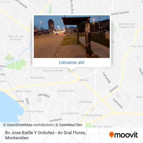 Mapa de Bv Jose Batlle Y Ordoñez - Av Gral Flores