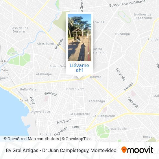 Mapa de Bv Gral Artigas - Dr Juan Campisteguy