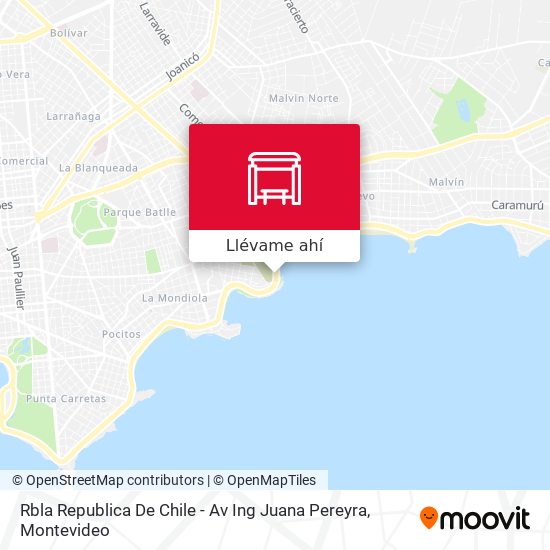 Mapa de Rbla Republica De Chile - Av Ing Juana Pereyra
