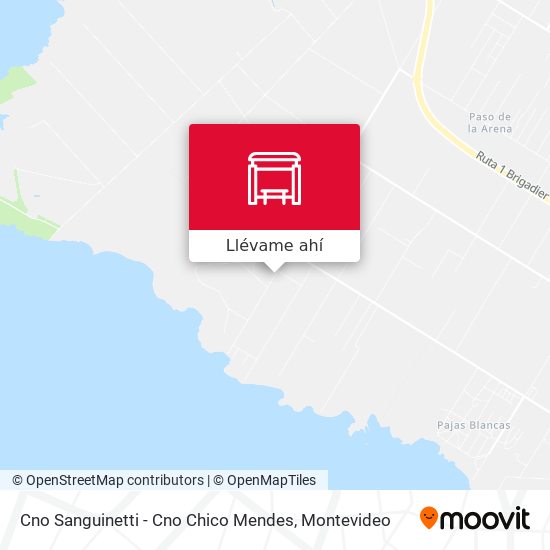 Mapa de Cno Sanguinetti - Cno Chico Mendes