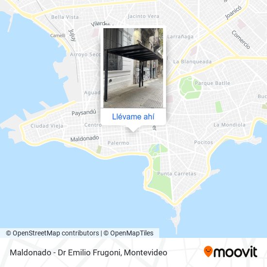 Mapa de Maldonado - Dr Emilio Frugoni