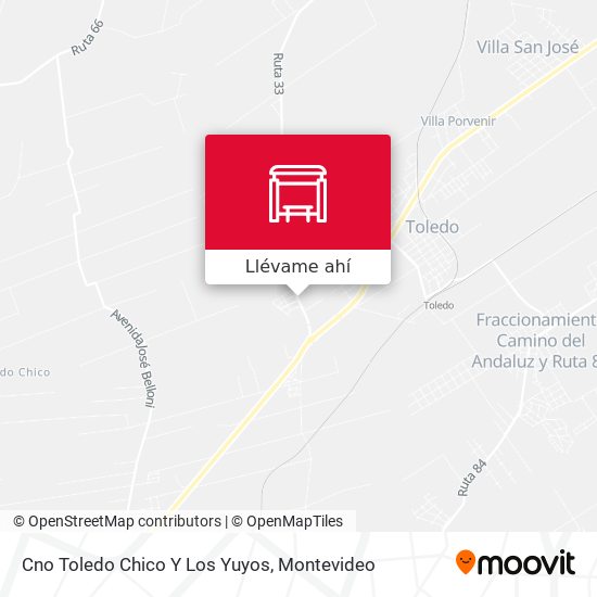 Mapa de Cno Toledo Chico Y Los Yuyos