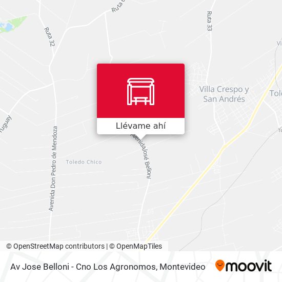 Mapa de Av Jose Belloni - Cno Los Agronomos