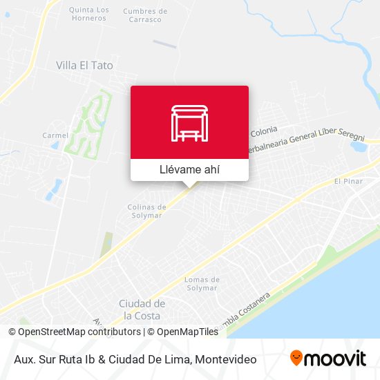 Mapa de Aux. Sur Ruta Ib & Ciudad De Lima
