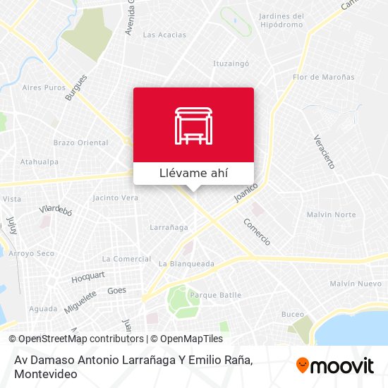 Mapa de Av Damaso Antonio Larrañaga Y Emilio Raña