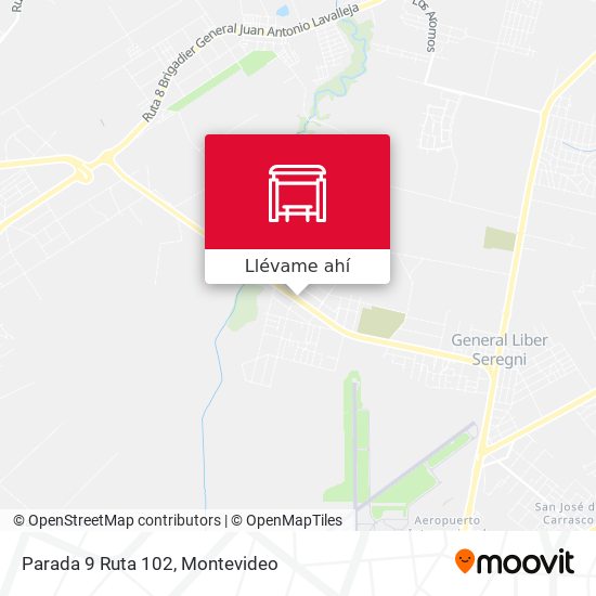 Mapa de Parada 9 Ruta 102