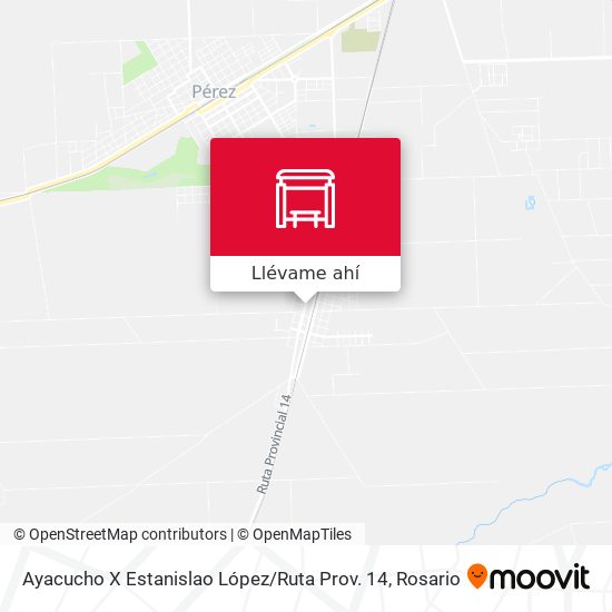 Mapa de Ayacucho X Estanislao López / Ruta Prov. 14