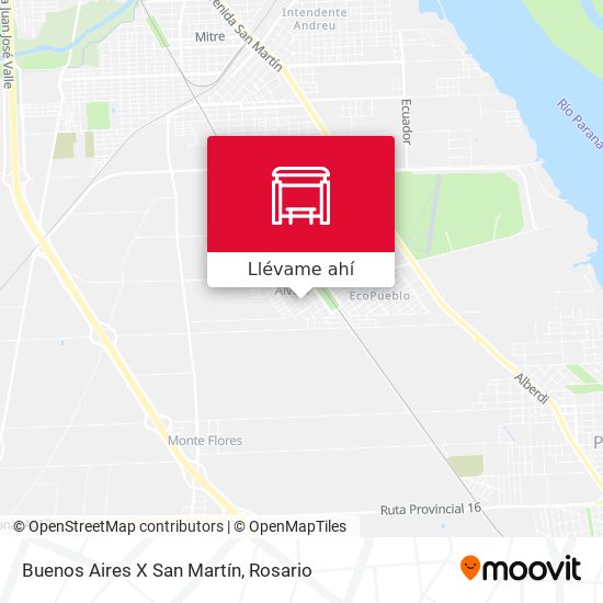 Mapa de Buenos Aires X San Martín