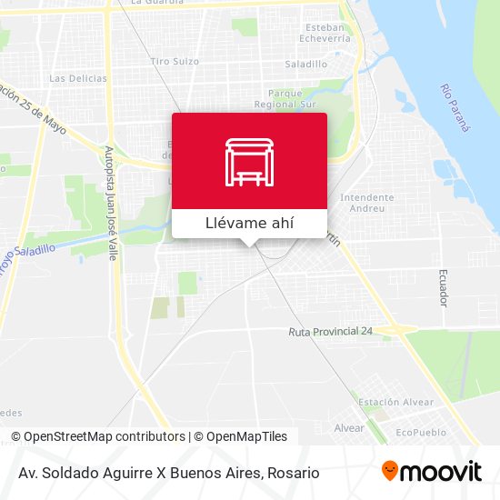 Mapa de Av. Soldado Aguirre X Buenos Aires