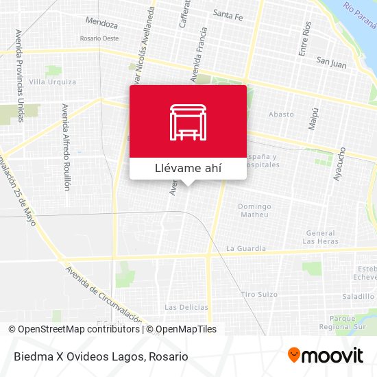 Mapa de Biedma X Ovideos Lagos