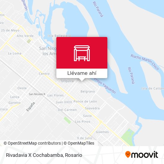 Mapa de Rivadavia X Cochabamba