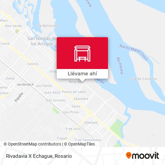 Mapa de Rivadavia X Echague