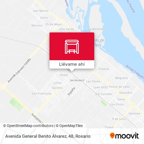 Mapa de Avenida General Benito Álvarez, 48