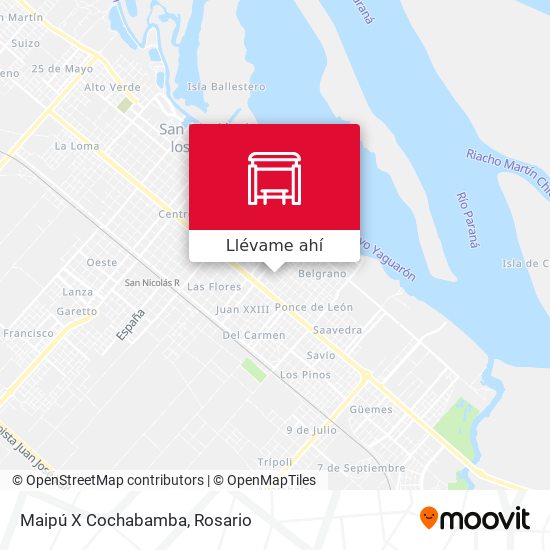 Mapa de Maipú X Cochabamba