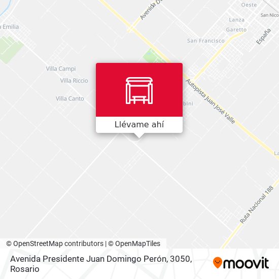 Mapa de Avenida Presidente Juan Domingo Perón, 3050