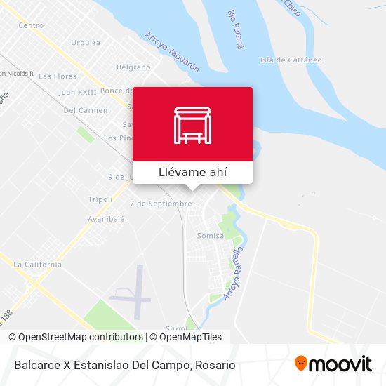 Mapa de Balcarce X Estanislao Del Campo