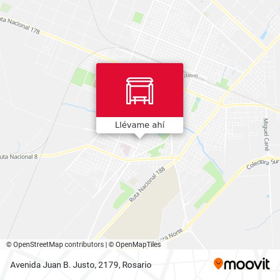 Mapa de Avenida Juan B. Justo, 2179