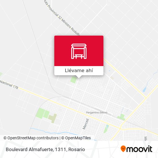 Mapa de Boulevard Almafuerte, 1311
