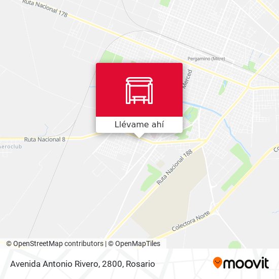 Mapa de Avenida Antonio Rivero, 2800