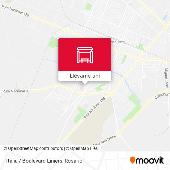 Mapa de Italia / Boulevard Liniers
