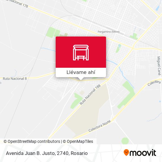 Mapa de Avenida Juan B. Justo, 2740