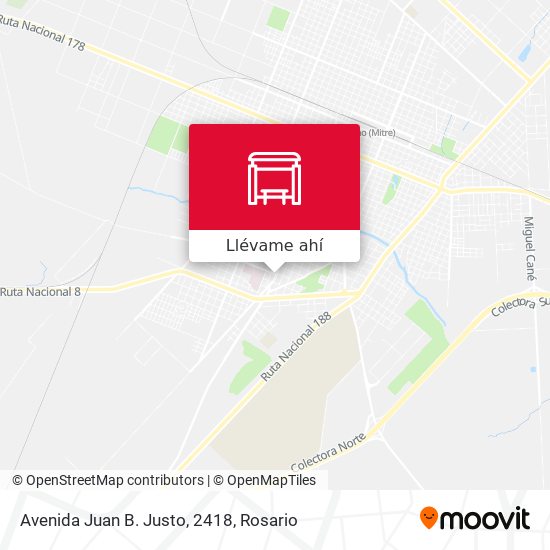 Mapa de Avenida Juan B. Justo, 2418
